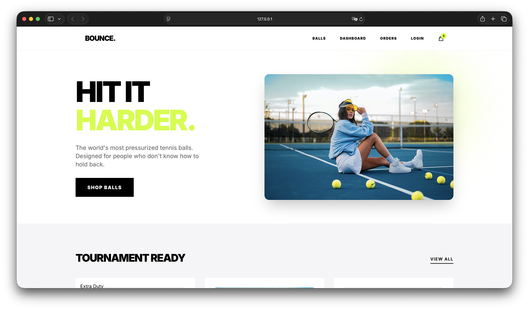 Bounce - Tennis E-Commerce